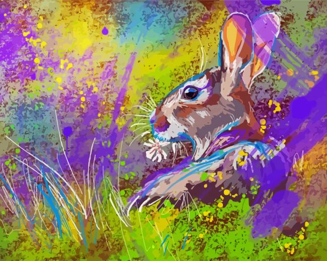 Aesthetic Abstract Hare Art Diamond Paintings