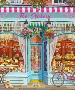 Aesthetic Bakery Shop Diamond Paintings