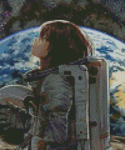 Aesthetic Astronaut Girl Art Diamond Paintings