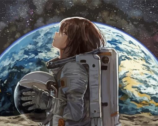 Aesthetic Astronaut Girl Art Diamond Paintings