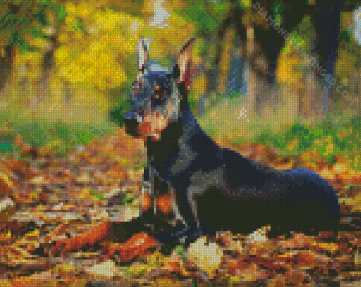 Aesthetic Doberman Pinscher Diamond Paintings