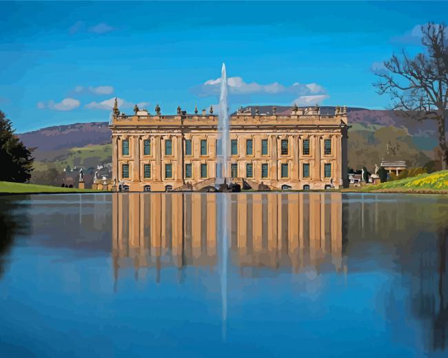 Chatsworth House England Diamond Paintings