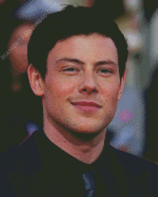 Cory Monteith In Black Suit Diamond Paintings