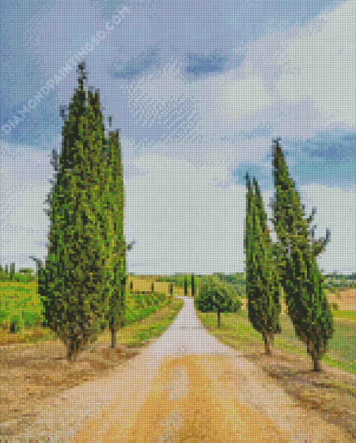 Countryside Italy Road Diamond Paintings