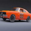 Dodge Charger General Lee Car Diamond Paintings