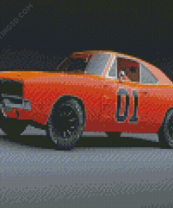 Dodge Charger General Lee Car Diamond Paintings