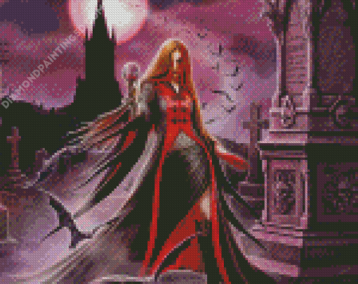 Female Vampire Arts Diamond Paintings