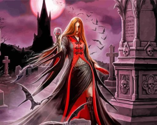 Female Vampire Arts Diamond Paintings