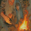 Gandalf And Frodo Art Diamond Paintings