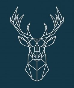 Geometric Stag Diamond Paintings