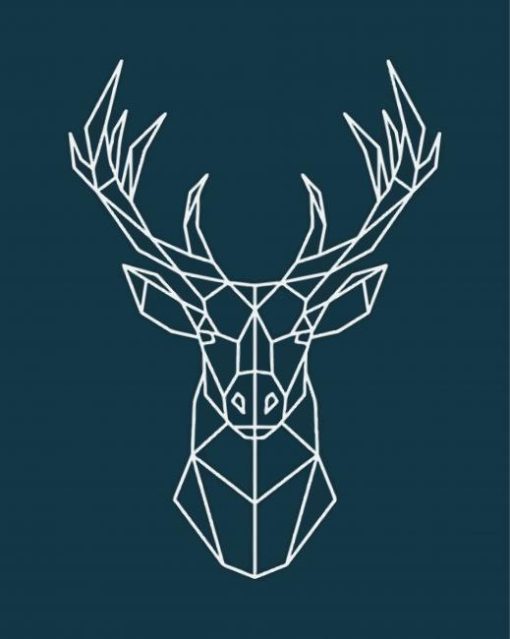 Geometric Stag Diamond Paintings