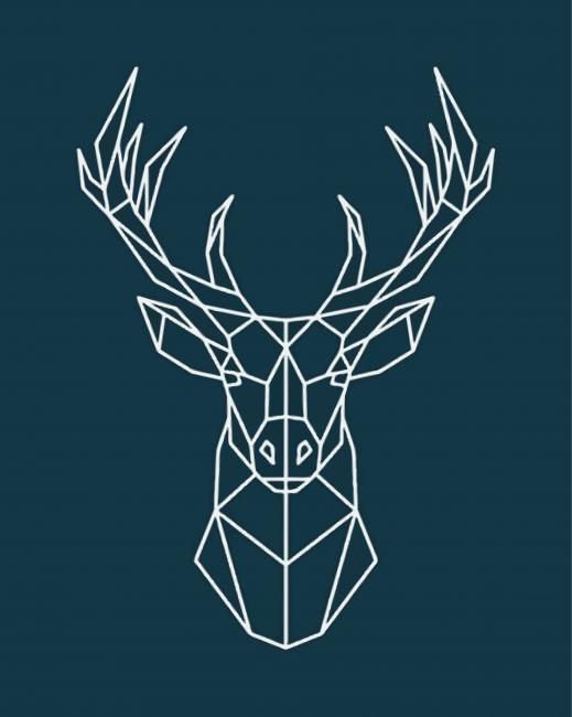 Geometric Stag Diamond Paintings