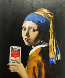 Girl With The Pearl Earring Take Selfie Diamond Paintings