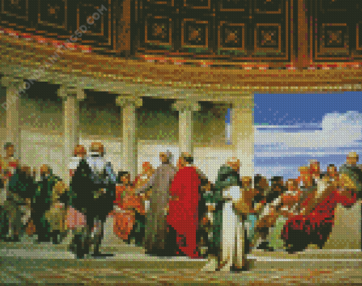 Hemicycle 3 By Paul Delaroche Diamond Paintings