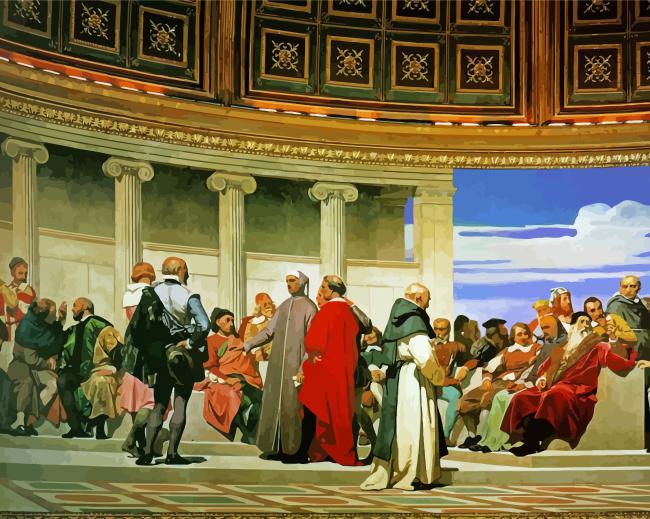 Hemicycle 3 By Paul Delaroche Diamond Paintings