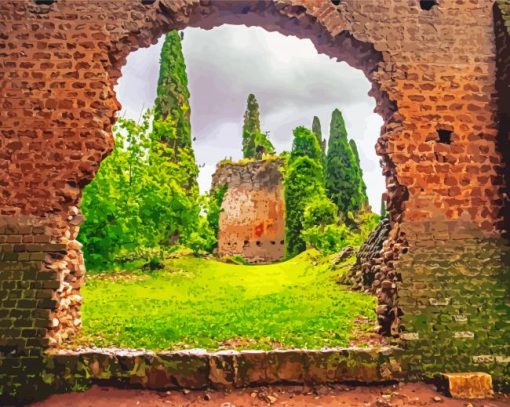 Italy Cori Gardens Of Ninfa Diamond Paintings