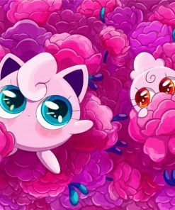 Jigglypuff And Igglybuff Diamond Paintings