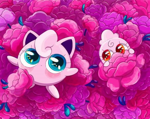 Jigglypuff And Igglybuff Diamond Paintings