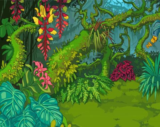 Jungle Plants Diamond Paintings