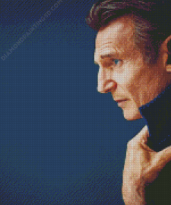 Liam Neeson Side Profile Diamond Paintings