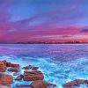 Manly Beach At Sunset Diamond Paintings