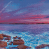 Manly Beach At Sunset Diamond Paintings