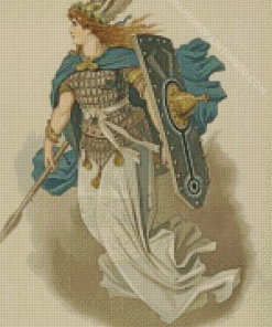 Norse Mythology Traditional Valkyrie By Carl Emil Doepler Diamond Paintings