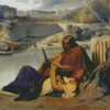 Resting On The Bank Of The Tiber by Paul Delaroche Diamond Paintings