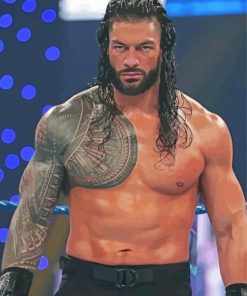 Roman Reigns Wrestler Diamond Paintings