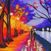 Romantic River Walk Art Diamond Paintings