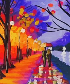 Romantic River Walk Art Diamond Paintings