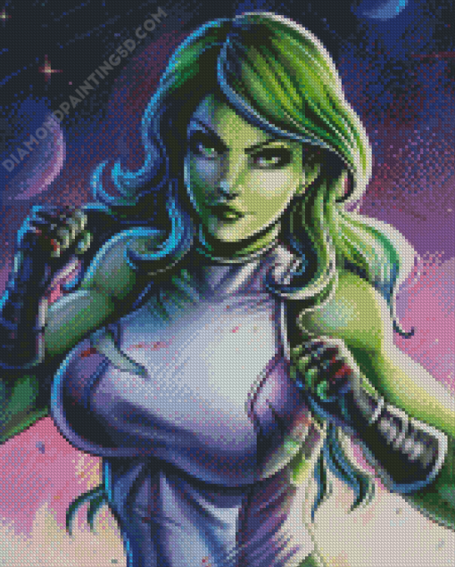 She Hulk Character Diamond Paintings