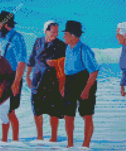 The Amish Family Diamond Paintings