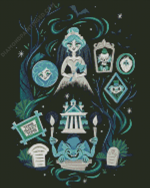 The Haunted Mansion Art Diamond Paintings