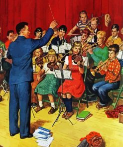 Vintage School Orchestra Diamond Paintings