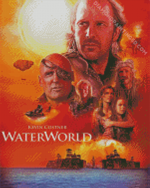 Waterworld Movie Poster Diamond Paintings