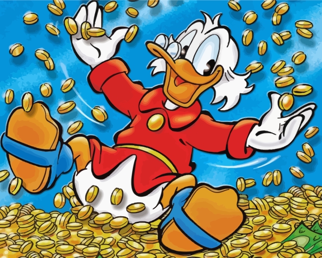 Aesthetic Carl Barks Scrooge McDuck Diamond Paintings