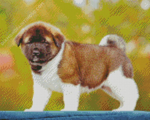 American Akita Puppy Diamond Paintings