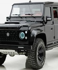 Black Land Rover Diamond Paintings