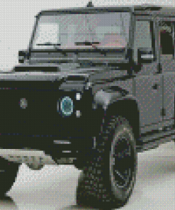 Black Land Rover Diamond Paintings