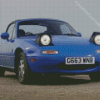 Blue Mazda Miata Diamond Paintings