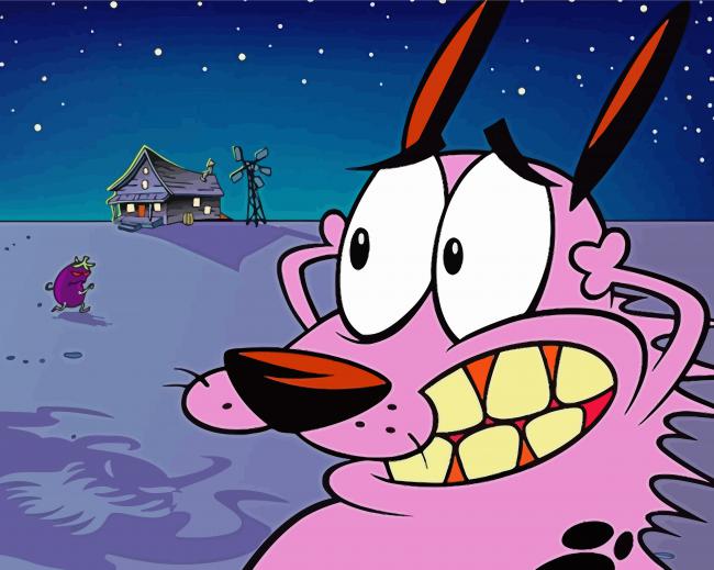 Courage The Cowardly Dog Diamond Paintings