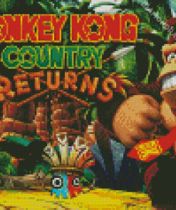 Donkey Kong Game Poster Diamond Paintings