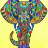 Elephant Mandala Illustration Diamond Paintings