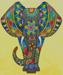 Elephant Mandala Illustration Diamond Paintings