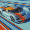 Fast Gulf Porsche Diamond Paintings