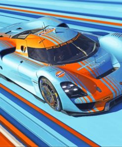 Fast Gulf Porsche Diamond Paintings