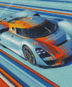 Fast Gulf Porsche Diamond Paintings