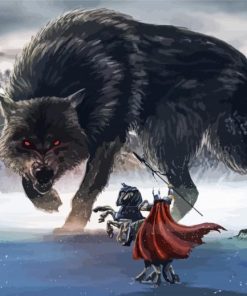 Fenrir vs Odin Diamond Paintings