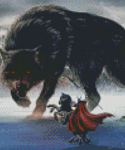 Fenrir vs Odin Diamond Paintings